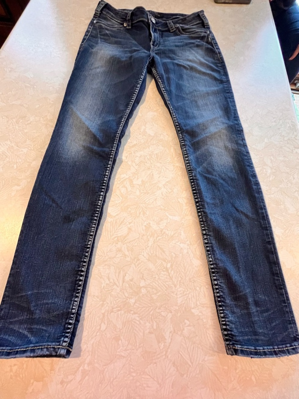 Women’s Silver Suki Mid super Skinny  Dark Blue Washed Jeans 30/31